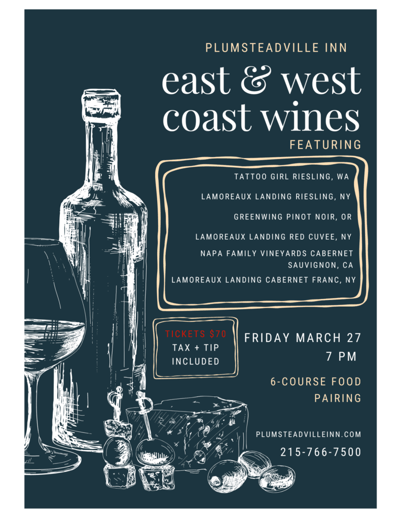 6 Course food and wine pairing dinner